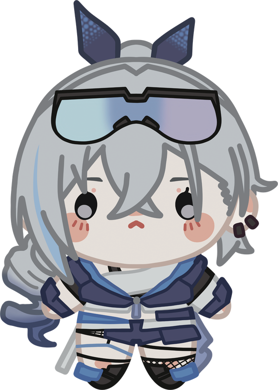 SILVER WOLF Sticker