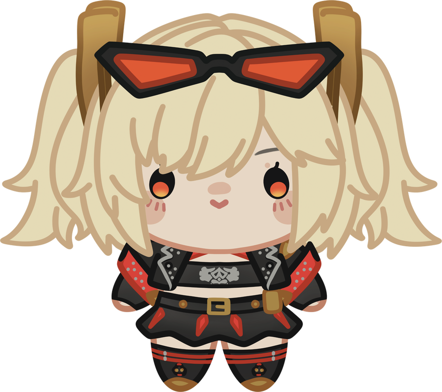 BURNICE Sticker, Charm, Standee