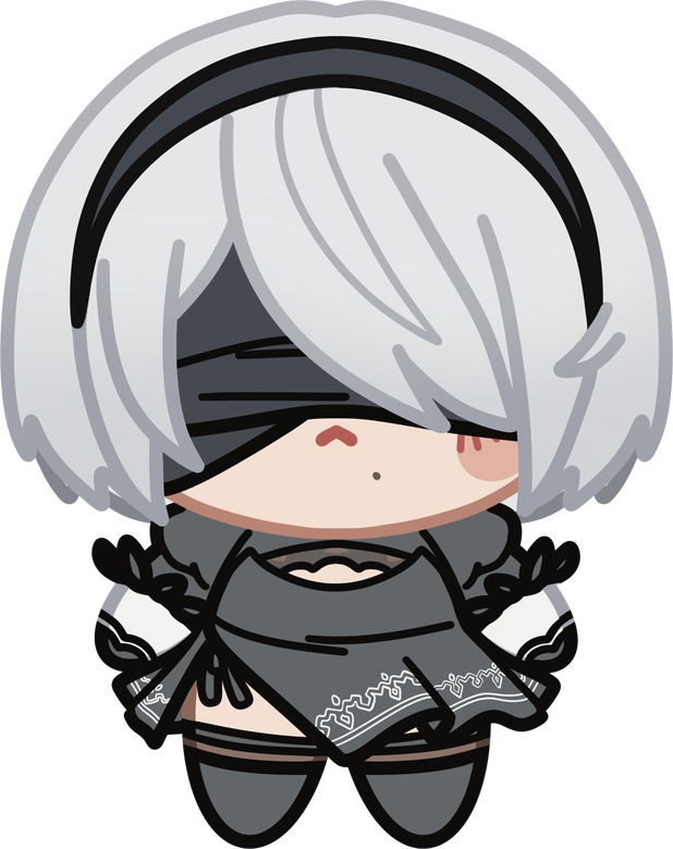 2B Sticker, Charm, Standee