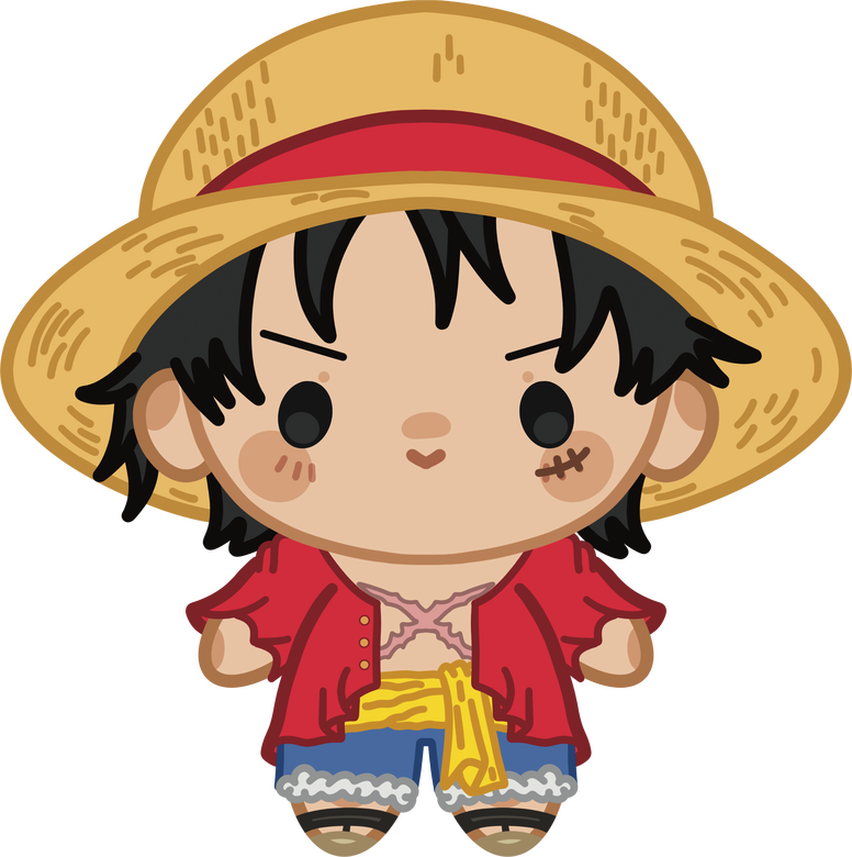 LUFFY Sticker, Charm