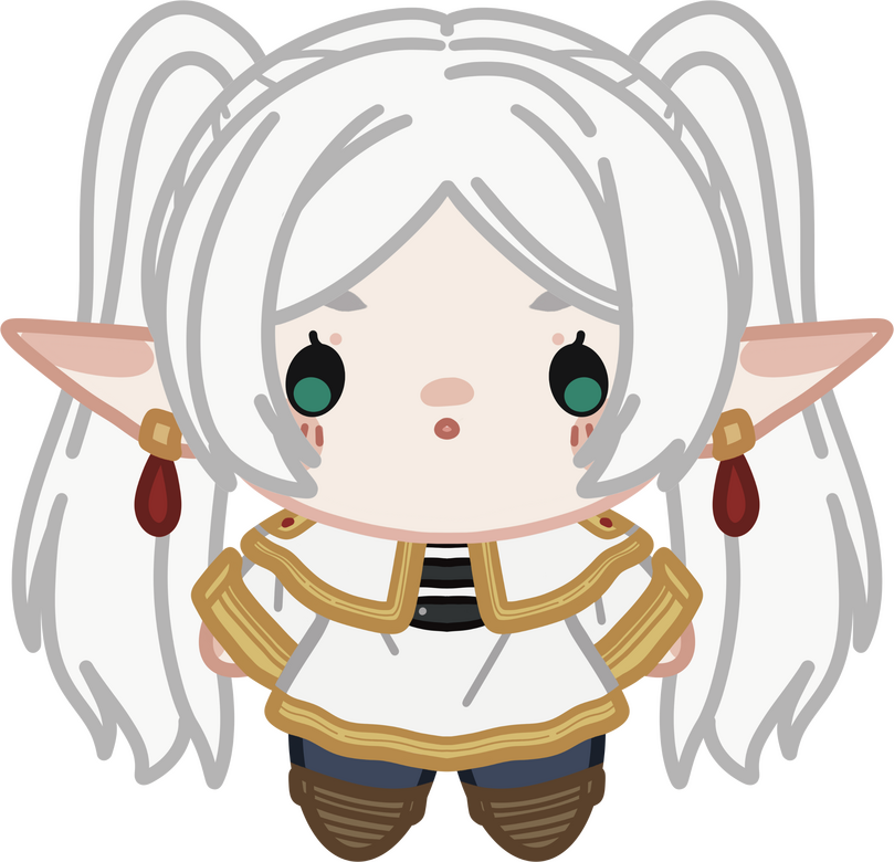 FRIEREN Sticker, Linked Charm, Standee