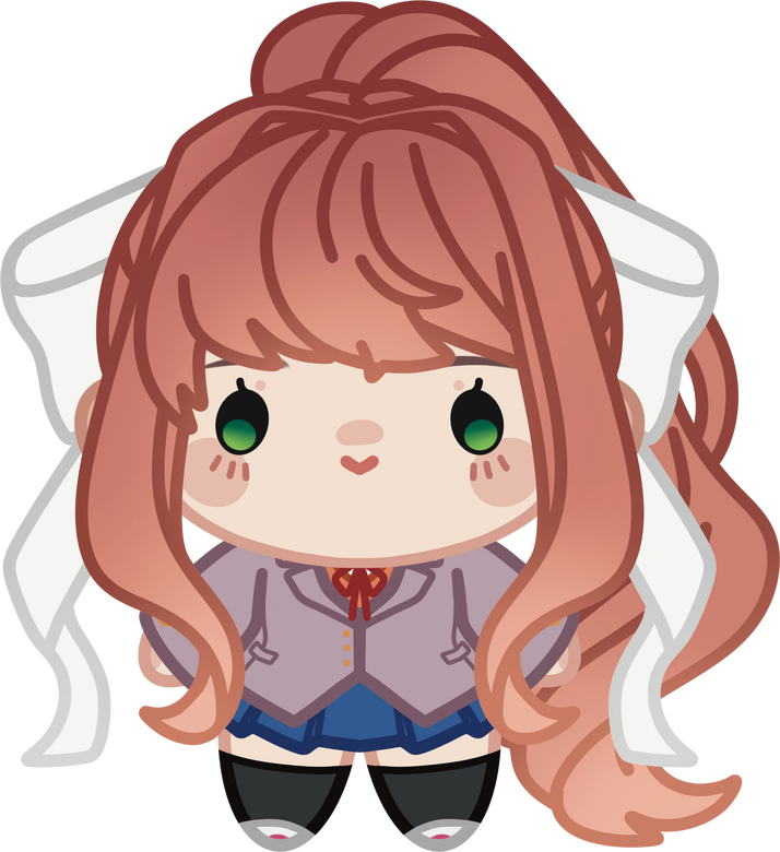 MONIKA Sticker, Linked Charm, Standee