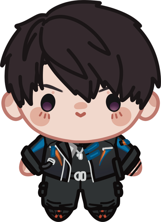 CALEB Sticker, Charm, Standee